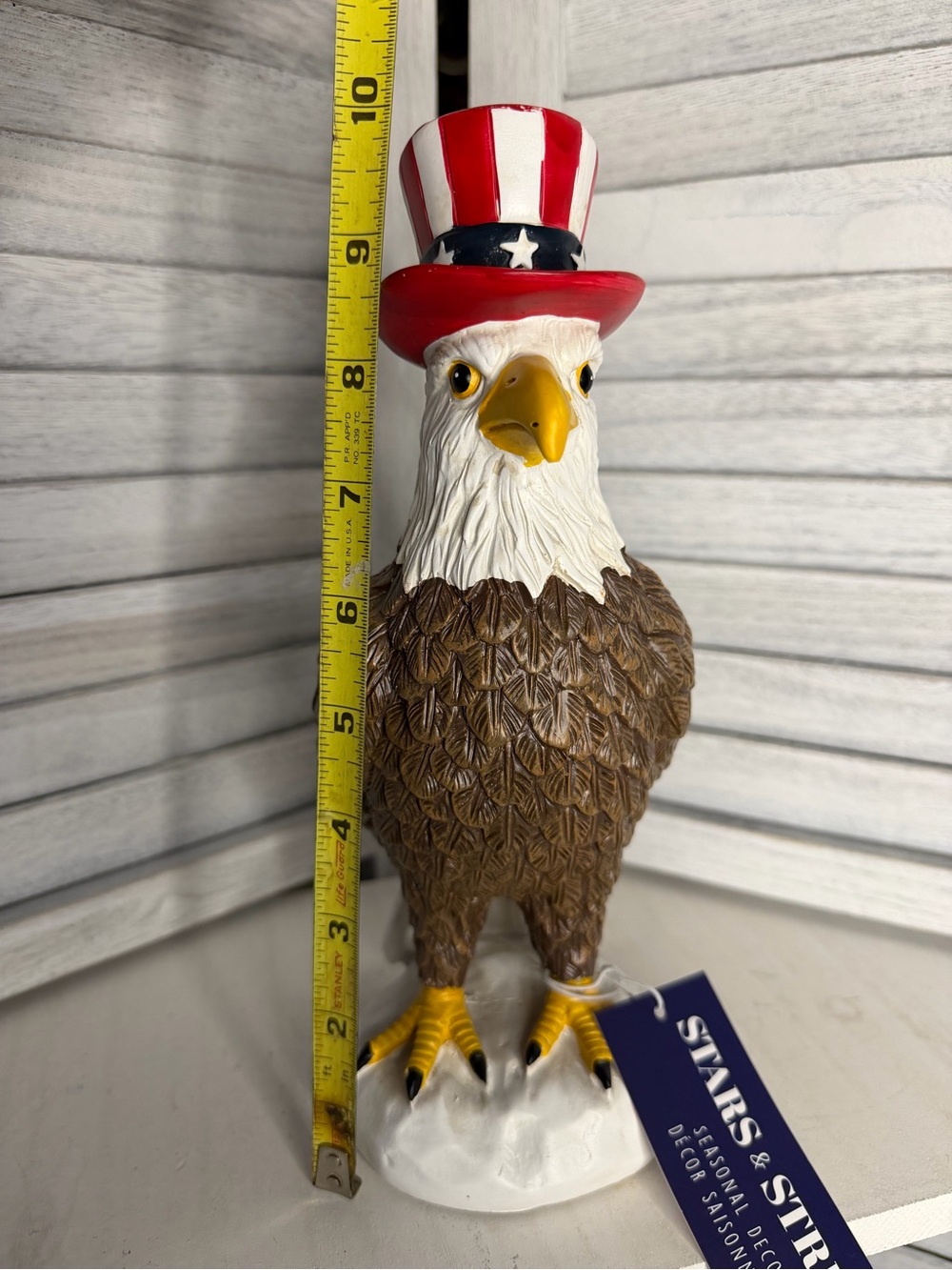 Stars & Stripes Patriotic July 4th UNCLE SAM BALD EAGLE NWT - Picture 7 of 7